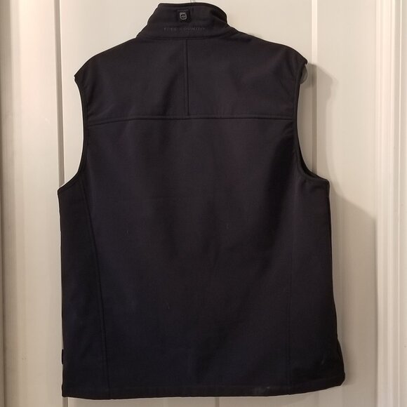 Free Country Men's Medium Stand Collar Zip Up Vest - Picture 5 of 6